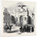 Arrival of the President of France at the Triumphal Arch, at St. Etienne, 1852 by Anonymous