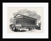 Birmingham Musical Festival, Arrival of the Company at the Town Hall, 1852 by Anonymous