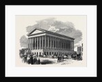 Birmingham Musical Festival, Arrival of the Company at the Town Hall, 1852 by Anonymous
