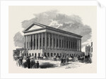 Birmingham Musical Festival, Arrival of the Company at the Town Hall, 1852 by Anonymous