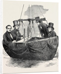 Scientific Balloon Ascent from Vauxhall Gardens, London, 1852; Mr. Nicklin, Mr. Welsh (Second from Left), Mr. Adie (Second from Right), Mr. Green by Anonymous