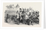 Scene from Pietro Il Grande, at the Royal Italian Opera, the Review at the Battle of Pultava by Anonymous