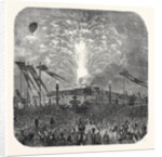 Fireworks in the Place De La Concorde, 1852 by Anonymous