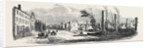 Ruins of the Great Fire at Montreal, St. Denis Street, Near the Bishop's Church, 1852 by Anonymous