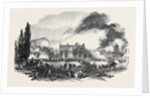 Great Fire at Montreal, Sketched from the North Corner of the Champ De Mars, 1852 by Anonymous