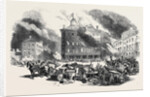 Great Fire at Montreal: Dalhousie Square, Hay's House, 1852 by Anonymous