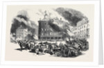 Great Fire at Montreal: Dalhousie Square, Hay's House, 1852 by Anonymous