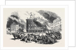 Great Fire at Montreal: Dalhousie Square, Hay's House, 1852 by Anonymous