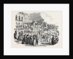 Fete at Strasbourg: Procession of the Waggons, at the Prefecture, Strasbourg, 1852 by Anonymous