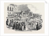 Fete at Strasbourg: Procession of the Waggons, at the Prefecture, Strasbourg, 1852 by Anonymous