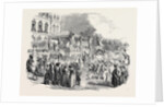 Fete at Strasbourg: Procession of the Waggons, at the Prefecture, Strasbourg, 1852 by Anonymous