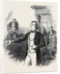 The Bucks Election, Mr. Disraeli Addressing the Electors in the County Hall, Aylesbury, 1852 by Anonymous