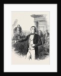 The Bucks Election, Mr. Disraeli Addressing the Electors in the County Hall, Aylesbury, 1852 by Anonymous