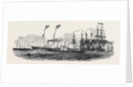 Her Majesty's Cruise, the Royal Squadron Leaving the Isle of Wight, 1852 by Anonymous