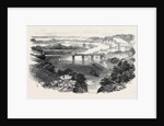 South Wales Railway, the Chepstow Tubular Suspension Bridge, and Junction of the Wye and Severn Rivers by Anonymous