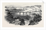 South Wales Railway, the Chepstow Tubular Suspension Bridge, and Junction of the Wye and Severn Rivers by Anonymous