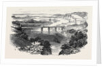 South Wales Railway, the Chepstow Tubular Suspension Bridge, and Junction of the Wye and Severn Rivers by Anonymous