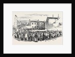 The Riot at Stockport: St. Peter's Schools, and Alderman Graham's House, 1852 by Anonymous