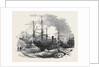 The Indus Steamship Partly Destroyed by Fire, in Messrs. Wigram's Dry Dock, Blackwall, 1852 by Anonymous