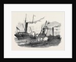 Collision Between the Duchess of Kent and the Ravensbourne Steamers, Off Northfleet Point, 1852 by Anonymous