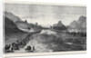 The Afghan War: The Ishpola Tope with Line of March in the Dry Bed of the Khyber River 1879 by Anonymous