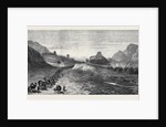 The Afghan War: The Ishpola Tope with Line of March in the Dry Bed of the Khyber River 1879 by Anonymous