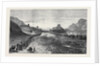The Afghan War: The Ishpola Tope with Line of March in the Dry Bed of the Khyber River 1879 by Anonymous