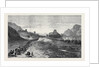 The Afghan War: The Ishpola Tope with Line of March in the Dry Bed of the Khyber River 1879 by Anonymous