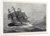 The American Frigate Constitution on Shore at Swanage Point 1879 by Anonymous