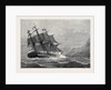 The American Frigate Constitution on Shore at Swanage Point 1879 by Anonymous