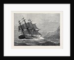 The American Frigate Constitution on Shore at Swanage Point 1879 by Anonymous