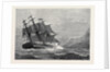 The American Frigate Constitution on Shore at Swanage Point 1879 by Anonymous