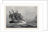 The American Frigate Constitution on Shore at Swanage Point 1879 by Anonymous