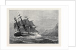 The American Frigate Constitution on Shore at Swanage Point 1879 by Anonymous