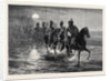 The Afghan War: A Raid against the Momunds. The 11th Bengal Lancers Crossing the Kunar River 1879 by Anonymous