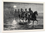 The Afghan War: A Raid against the Momunds. The 11th Bengal Lancers Crossing the Kunar River 1879 by Anonymous