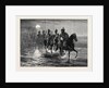 The Afghan War: A Raid against the Momunds. The 11th Bengal Lancers Crossing the Kunar River 1879 by Anonymous