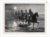 The Afghan War: A Raid against the Momunds. The 11th Bengal Lancers Crossing the Kunar River 1879 by Anonymous