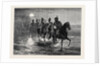 The Afghan War: A Raid against the Momunds. The 11th Bengal Lancers Crossing the Kunar River 1879 by Anonymous