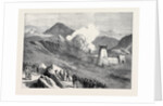 The Afghan War: Blowing Up Towers and Destruction of Village of Kassaba Afreedi Country 1879 by Anonymous