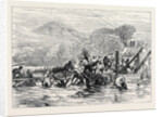 The Zulu War: Troops on Their Way to the Front Difficulties of Transport 1879 by Anonymous