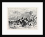 The Zulu War: Troops on Their Way to the Front Difficulties of Transport 1879 by Anonymous