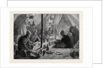The Afghan War: Mess Tent of the Fourth Battalion of Rifles at Basawul 1879 by Anonymous