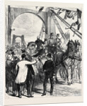 Opening Thames Bridges Free of Toll: The Metropolitan Board of Works Receiving the Prince and Princess of Wales at Lambeth Bridge London 1879 by Anonymous