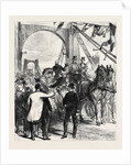 Opening Thames Bridges Free of Toll: The Metropolitan Board of Works Receiving the Prince and Princess of Wales at Lambeth Bridge London 1879 by Anonymous