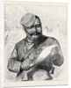 Afghan Sketches: A Goorkha Sharpening His Kookree 1879 by Anonymous