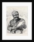 Afghan Sketches: A Goorkha Sharpening His Kookree 1879 by Anonymous