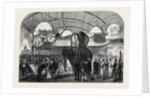 The Paris International Exhibition: Model of an Elephant in the Siamese Section of the Machine Gallery France 1867 by Anonymous