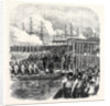 Embarkation of the Sultan at Clarence Yard Portsmouth for the Naval Review UK 1867 by Anonymous
