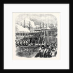 Embarkation of the Sultan at Clarence Yard Portsmouth for the Naval Review UK 1867 by Anonymous